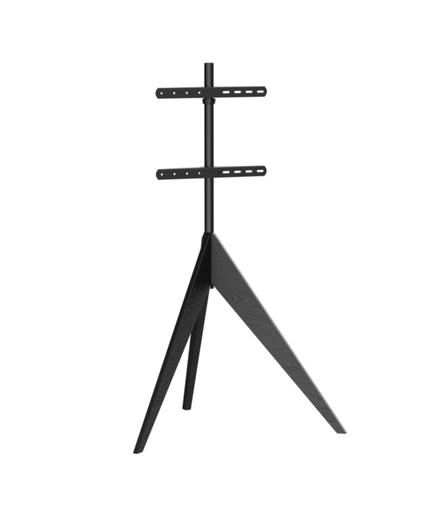 XTRARM Argo Tripod TV Ständer Schwarz Holz + Kabelführung