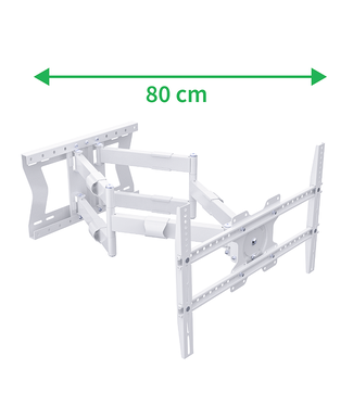  XTRARM Cratos Double 80 cm Rotate 600 TV Wandhalterung Weiß