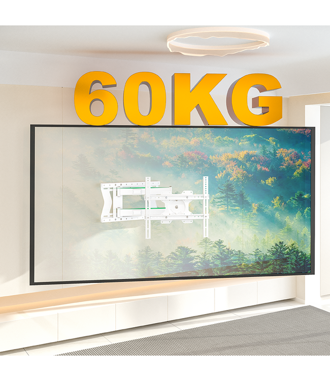 XTRARM Tantal FLEX 80 cm Weiss TV Wandhalterung