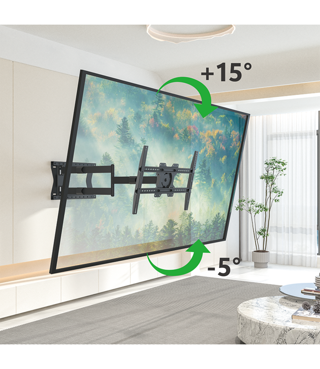 XTRARM Crius 100 cm Rotate 600 TV Wandhalterung Schwarz