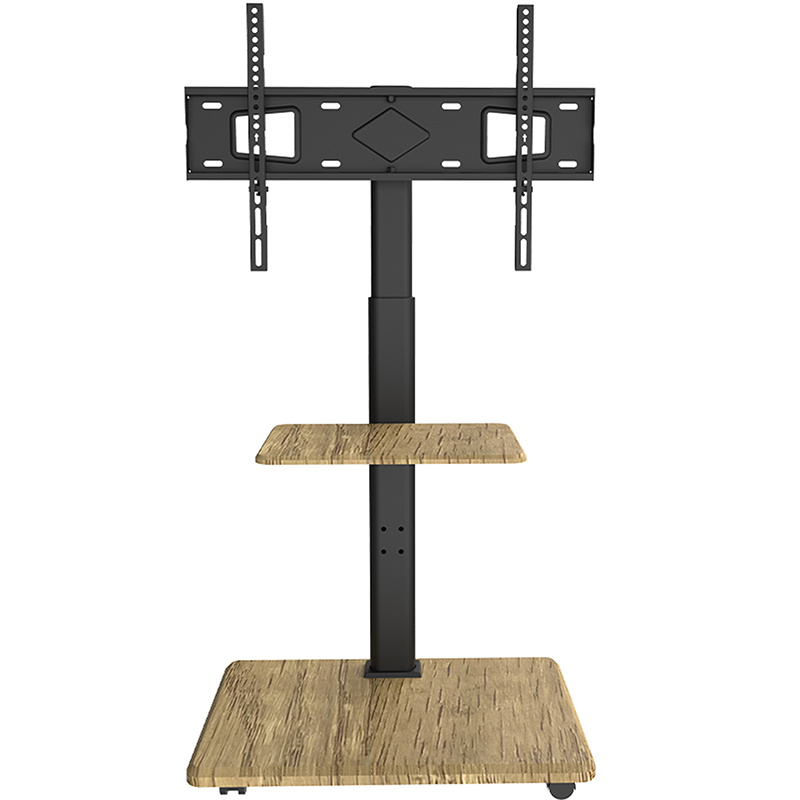Produktbild von XTRARM Delphos Mobiler TV Ständer Rollbar Mit Holzfuß, Fernsehständer