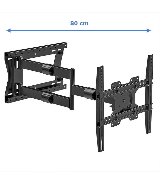 DQ WALL-SUPPORT WALL SUPPORT Hercules FLEX 80 cm Schwarz TV Wandhalterung