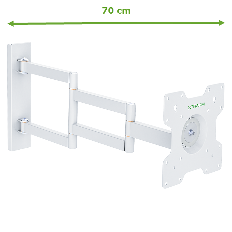 Xantron TV Halterung Schwenkbar Xantron Deckenhalterung Für TV 37-70 Zoll - Schwenkbar & Höhenverstellbar Bis 50kg VESA Halterung Neigbar