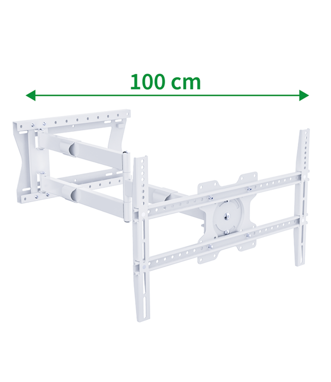 XTRARM Crius 100 cm Rotate 600 TV Wandhalterung Weiss