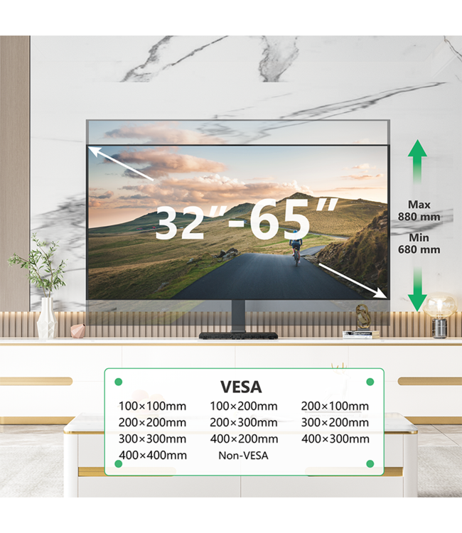 XTRARM XTR-TS1020 TV Tischständer Schwarz