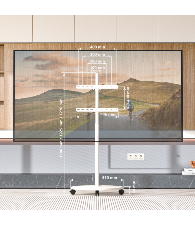 XTRARM Arius TV Ständer Weiss