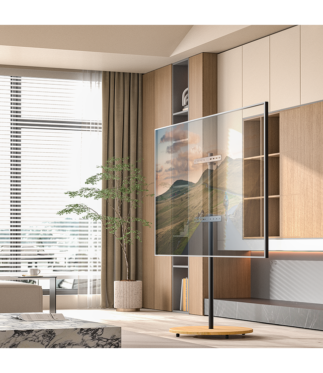 XTRARM Arius TV Ständer Schwarz/Buchendesign