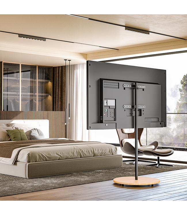 XTRARM Arius TV Ständer Schwarz/Buchendesign