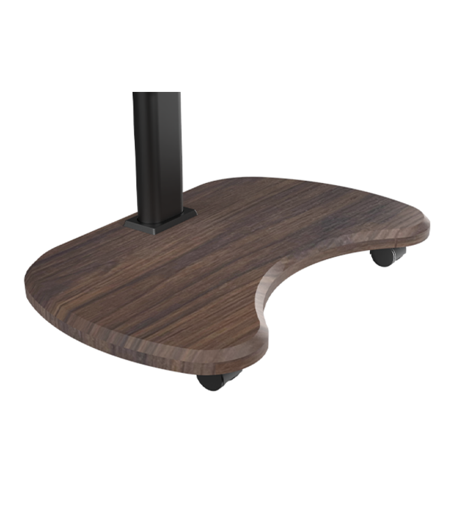 XTRARM Stellar mobiler TV Ständer Schwarz/Walnuss