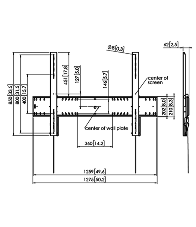 Vogel's Professional PFW 6910 - Support mural TV