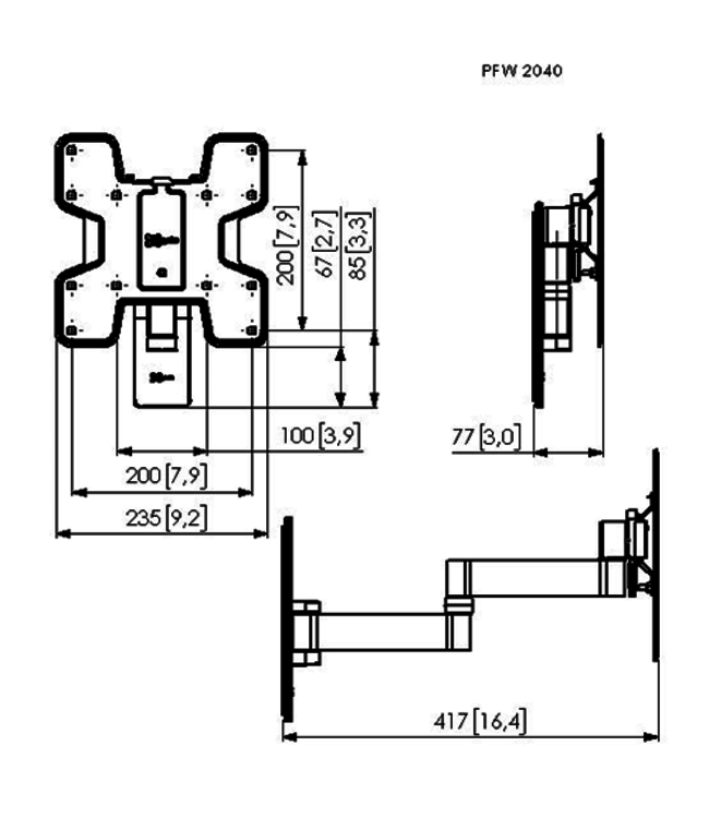 Vogel's Professional PFW 2040 - Support mural TV