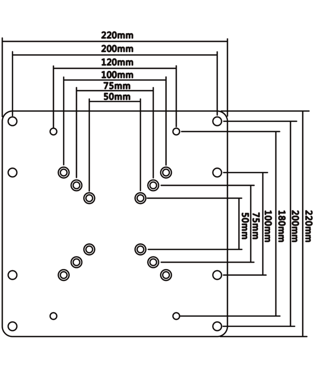 MyWall Hera Adaptateur 200x200mm