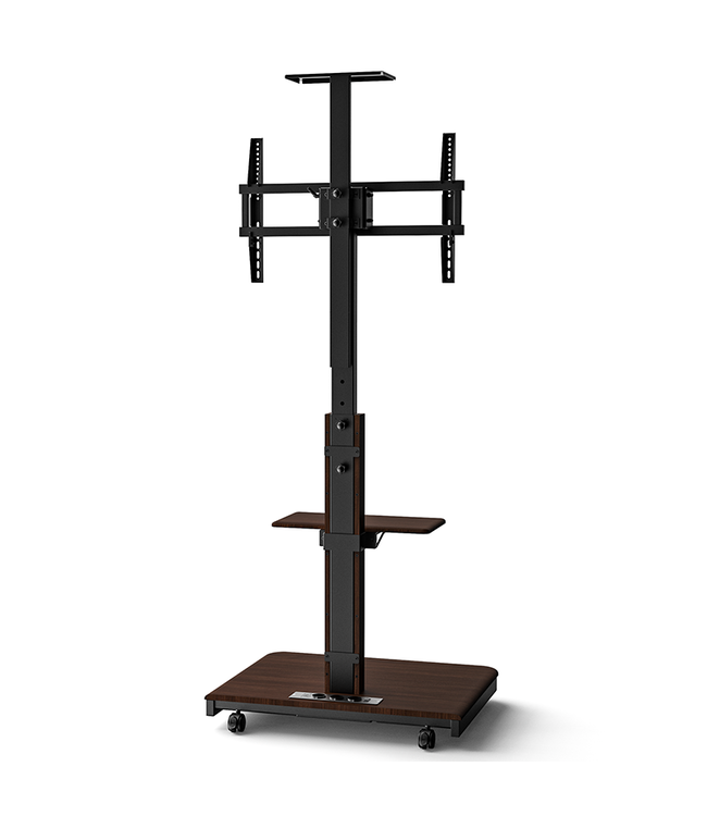 XTRARM Elite Noir/noyer - Pied de sol manuel sur roulettes