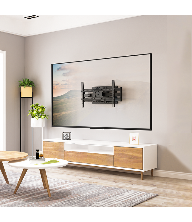 XTRARM Cratos 80 cm double Rotate VESA 600 Noir - Support tv mural