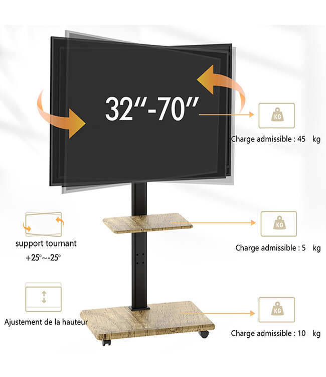 XTRARM Delphos Cerise - Pied de sol sur roulettes