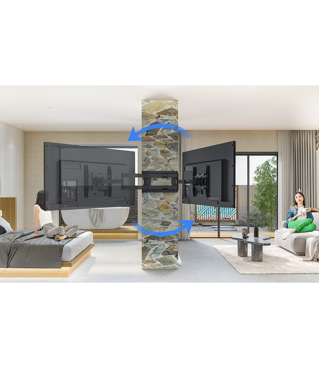 DQ Wall-Support Hercules 2.0  80 cm Flex 400 Noir - Support TV mural