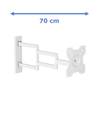 DQ Wall-Support Rotate XL Blanc 70 cm - Support Mural TV