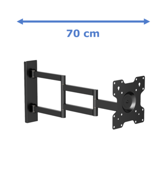 DQ Wall-Support Rotate XL Noir 70 cm - Support Mural TV