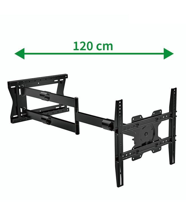 XTRARM XTR-LA2070  Ferrom 120 cm Rotate 400 Noir - Support tv mural