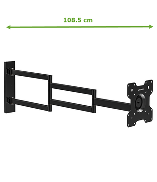  XTRARM Axis XL 108.5 cm Noir Support rotatif, orientable et inclinable