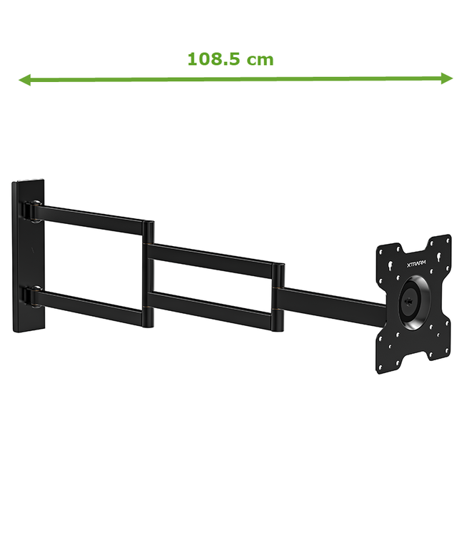XTRARM Axis XL 108.5 cm Noir Support rotatif, orientable et inclinable