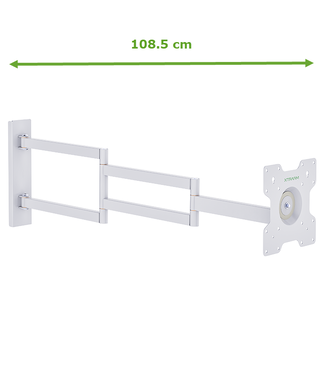  XTRARM Axis XL 108,5 cm Blanc Support rotatif, orientable et inclinable
