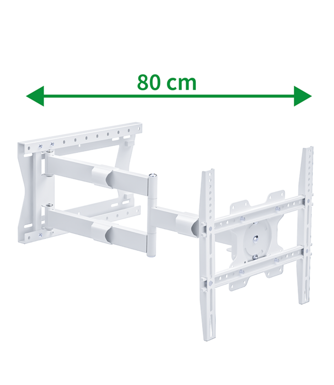 XTRARM XTR-LA2020 Tantal 80 cm Flex 400 Blanc - Support mural TV