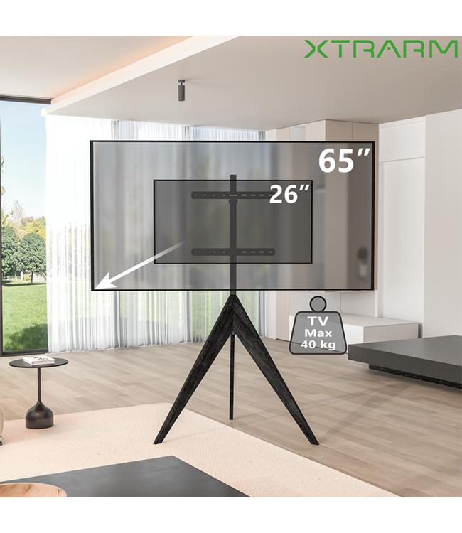 XTRARM Argo Tripod - Support pied TV Noir