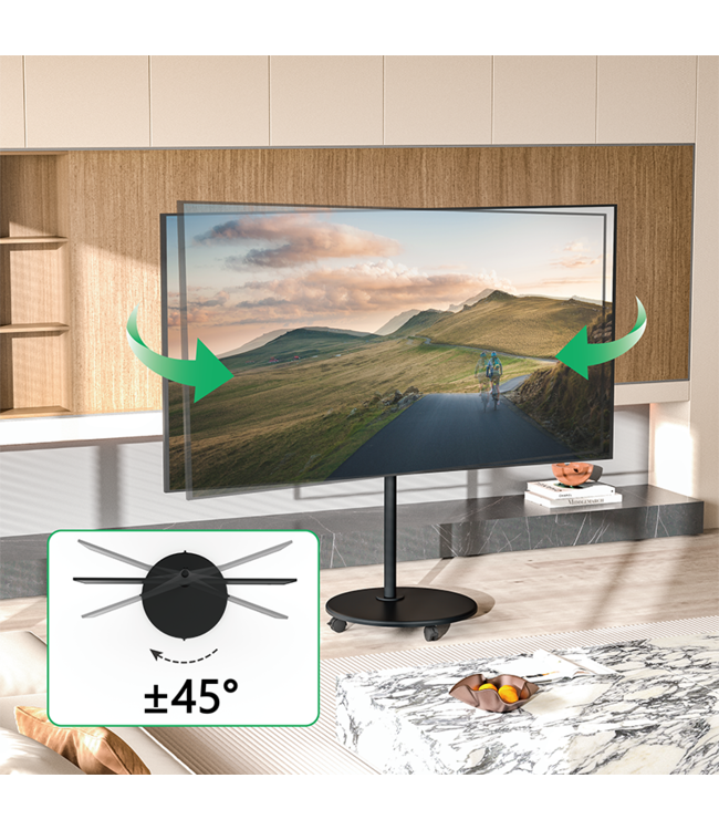 XTRARM Arius noir - Support pied TV