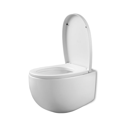 JEE-O JEE-O toilet randloos met soft close en quick release zitting mat wit - 007-1007