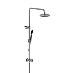 HotBath HotBath Cobber M438 regendoucheset met omstel en 150cm doucheslang met 20cm ronde hoofddouche ronde handdouche Mat Wit