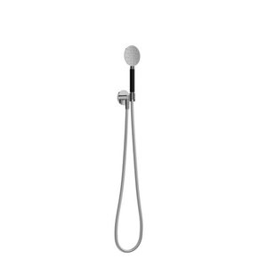 HotBath Cobber M442 ronde handdouche met wandsteun en uitlaat en doucheslang 150cm messing Geborsteld