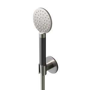 HotBath Cobber M444 ronde handdouche met wandsteun en doucheslang 150cm Verouderd ijzer