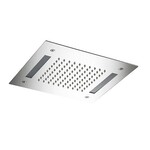 HotBath HotBath Mate inbouwhoofddouche vierkant 30x30cm met LED verlichting nikkel Geborsteld