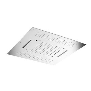 HotBath HotBath Mate inbouwhoofddouche vierkant 95x95cm met LED verlichting nikkel Geborsteld HotBath Mate inbouwhoofddouche vierkant 95x95cm met LED verlichting nikkel Geborsteld