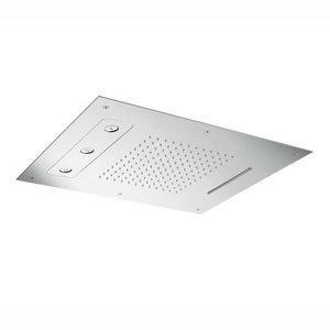 HotBath HotBath Mate inbouw hoofddouche Triple 48x63 rechthoekig Chroom Geborsteld nikkel M191GN HotBath Mate inbouw hoofddouche Triple 48x63 rechthoekig Chroom Geborsteld nikkel M191GN