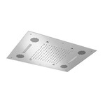 HotBath Mate inbouw hoofddouche 48x63cm rechthoek met spray LED verlichting nikkel Geborsteld HotBath HotBath Mate inbouw hoofddouche 48x63cm rechthoek met spray LED verlichting nikkel Geborsteld