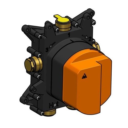 HotBath inbouwdeel voor AR009 inbouw thermostaat met 2-weg omstel MB009 HotBath HotBath inbouwdeel voor AR009 inbouw thermostaat met 2-weg omstel MB009
