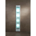 Sunshower Sunshower Deluxe White UV- en infrarood inbouwapparaat 32x187x16cm full body 2000watt wit/aluminium