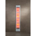 Sunshower Sunshower Deluxe White UV- en infrarood inbouwapparaat 32x187x16cm full body 2000watt wit/aluminium