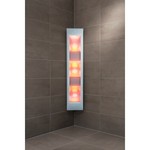 Sunshower Sunshower Combi White UV- en infrarood opbouwapparaat 29x144x22.8cm full body 2000watt wit/aluminium