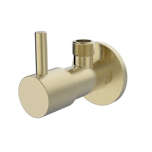 Regn hoekstopkraan, Geborsteld goud - 10017BB Regn Regn hoekstopkraan, Geborsteld goud - 10017BB