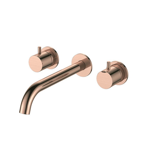 Regn 3-gats inbouw wastafelmengkraan, Geborsteld koper - 10006RG Regn Regn 3-gats inbouw wastafelmengkraan, Geborsteld koper - 10006RG