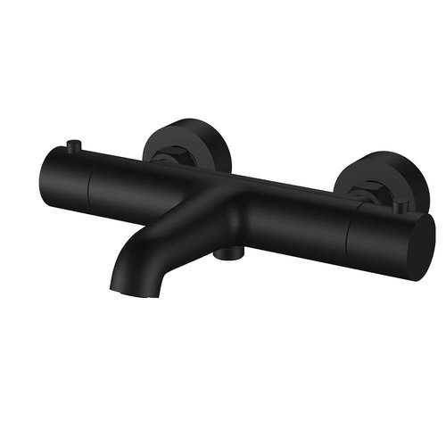 Regn thermostatische badmengkraan, Mat Zwart - 10007MB Regn Regn thermostatische badmengkraan, Mat Zwart - 10007MB