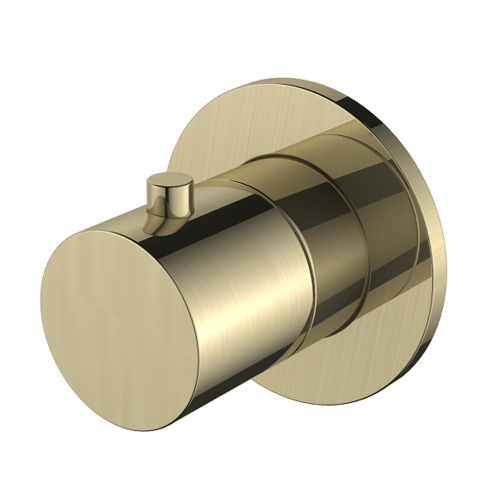 Regn stopkraan, Geborsteld goud - 10018BB Regn Regn stopkraan, Geborsteld goud - 10018BB