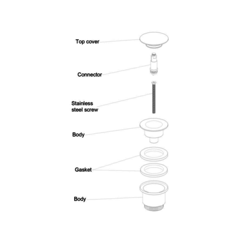 Regn pop-up wastafelafvoerplug, gun metal black - 13000GM Regn Regn pop-up wastafelafvoerplug, gun metal black - 13000GM