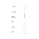 Regn wastafelsifon, gun metal black - 13001GM Regn Regn wastafelsifon, gun metal black - 13001GM