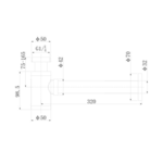 Regn fonteinsifon, Geborsteld nikkel - 13002BN Regn Regn fonteinsifon, Geborsteld nikkel - 13002BN