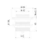 Regn pop-up badafvoerplug, Chroom - 14001CR Regn Regn pop-up badafvoerplug, Chroom - 14001CR