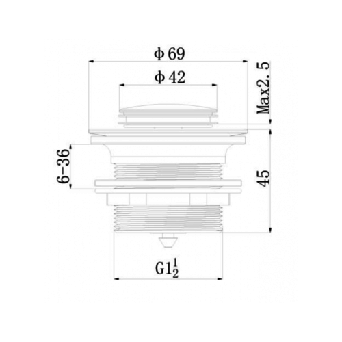 Regn pop-up badafvoerplug, Mat Zwart - 14001MB Regn Regn pop-up badafvoerplug, Mat Zwart - 14001MB